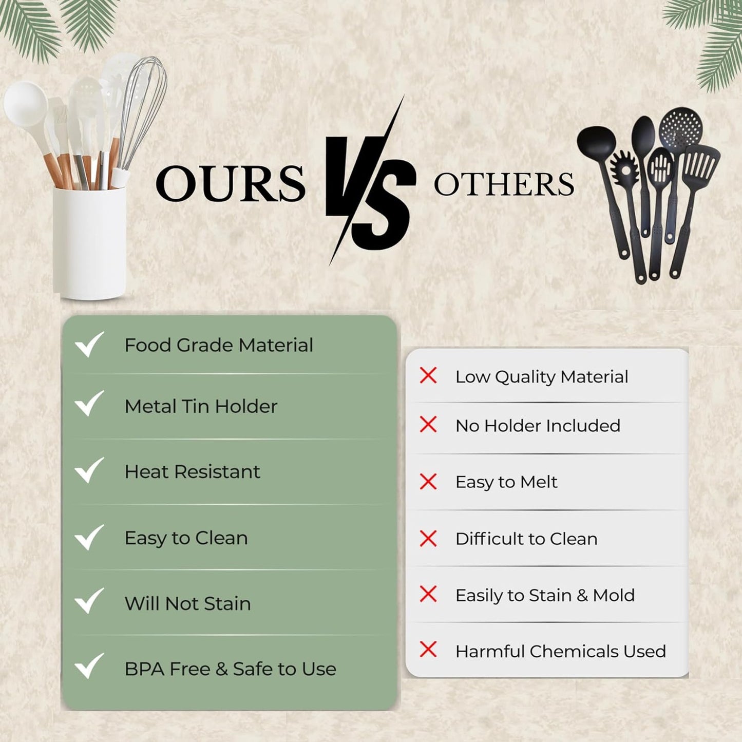 Silicone Cooking Utensils Set White–11Pcs Silicone Spatula Sets for Cooking | Kitchenware Set, Bpa-Free Kitchen Utensils Set, White Spatula Set | Non Toxic Cooking Utensils Set with Utensil Holder