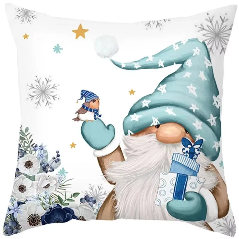 45Cm Christmas Cushion Cover Pillowcase 2025 Christmas Decorations for Home Ornament Xmas New Year Christmas Decor 2026 Noel