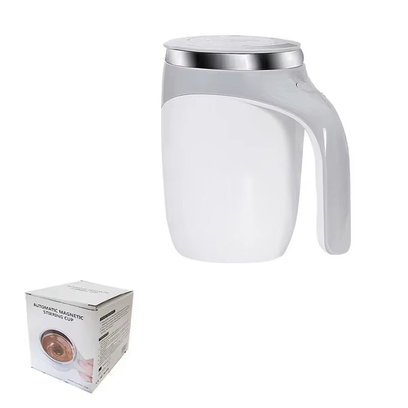 Lazy Coffee Stirring Cup Auto Stirring Cup Magnetic Rotating Electric Milk Cup Mark Cup 304 Stainless Steel