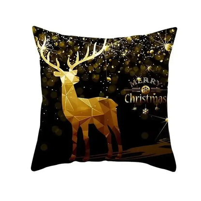 45Cm Christmas Cushion Cover Pillowcase 2025 Christmas Decorations for Home Ornament Xmas New Year Christmas Decor 2026 Noel