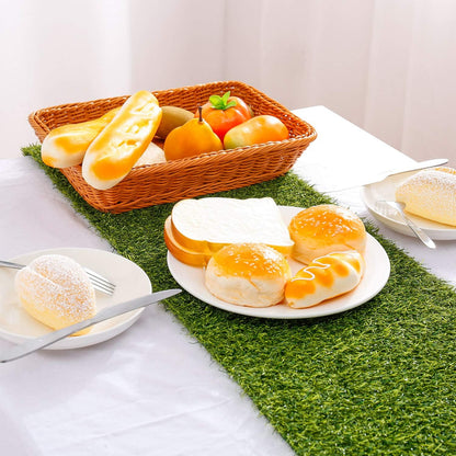 Artificial Grass Table Runners - Synthetic Grass Table Runner for Wedding Party, Birthday, Banquet, Baby Shower, Home Decorations (14 X 48 Inches)