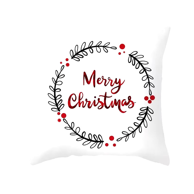45Cm Christmas Cushion Cover Pillowcase 2025 Christmas Decorations for Home Ornament Xmas New Year Christmas Decor 2026 Noel