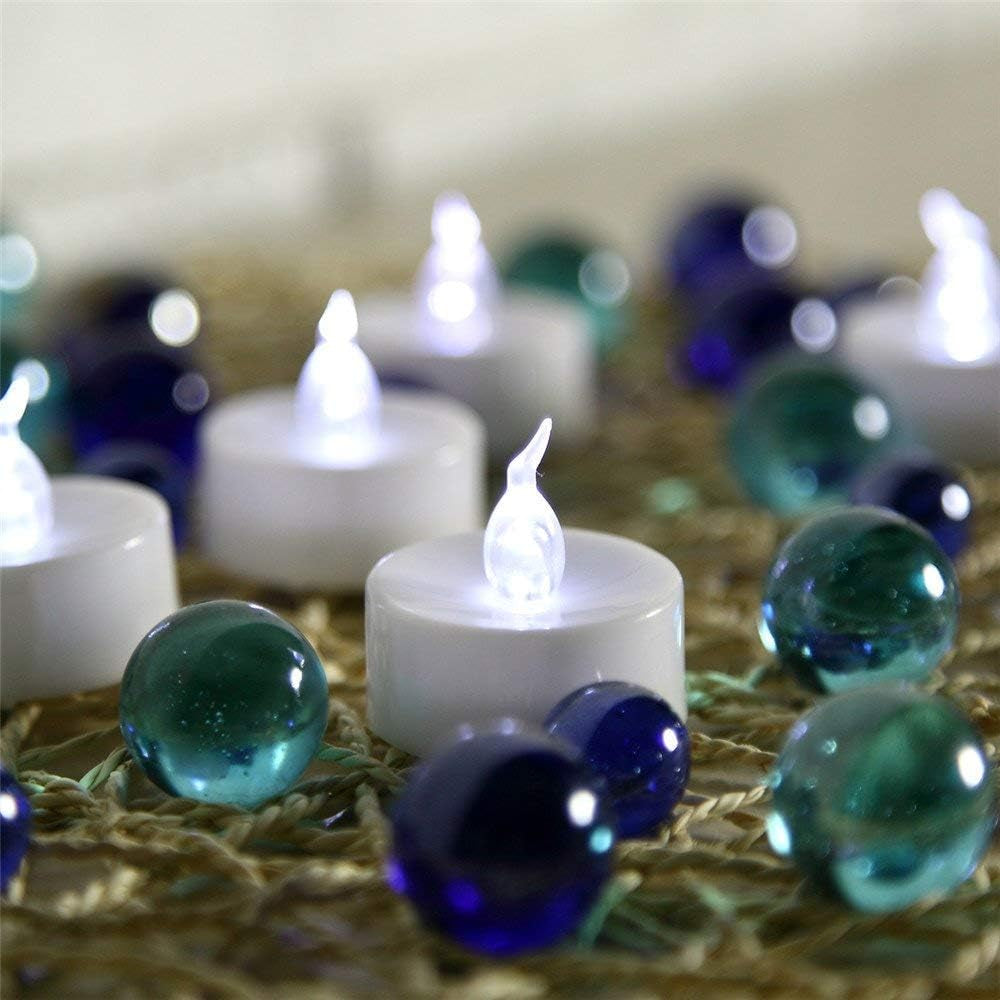 Battery Operated LED Tea Lights:50 Pack Flameless Votive Candles Lamp Realistic and Bright Flickering Long Lasting 200Hours for Wedding Holiday Party Home Decoration (Warm White)