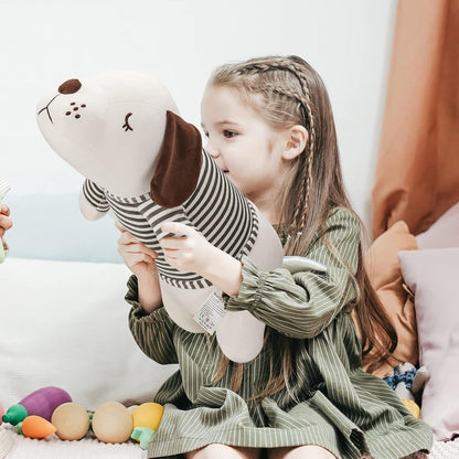 Stuffed Animals Dog 23.6Inches Large Plush Pillow for Kids Jumbo Kawaii Plushies Puppy Soft Toy Hugging Body Pillow for Sleeping Corgi Plushie Birthday Gift for Girls Boys