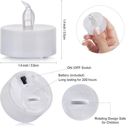 Battery Operated LED Tea Lights:50 Pack Flameless Votive Candles Lamp Realistic and Bright Flickering Long Lasting 200Hours for Wedding Holiday Party Home Decoration (Warm White)