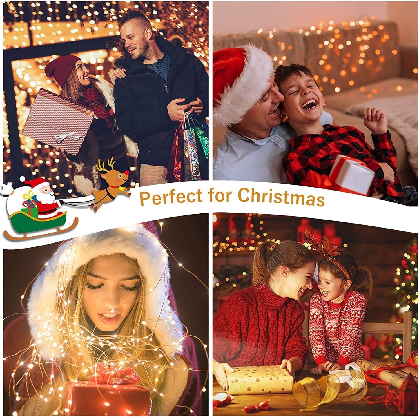 20 Pack 7.2Ft Fairy Lights Battery Operated String Lights, Mini LED Battery Powered Twinkle Leds, Waterproof Copper Wire Firefly Lights for Mason Jars, Warm White