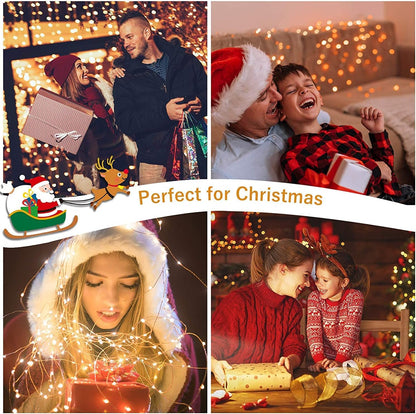 20 Pack 7.2Ft Fairy Lights Battery Operated String Lights, Mini LED Battery Powered Twinkle Leds, Waterproof Copper Wire Firefly Lights for Mason Jars, Warm White