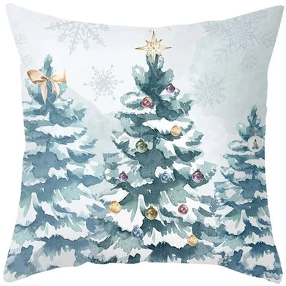 45Cm Christmas Cushion Cover Pillowcase 2025 Christmas Decorations for Home Ornament Xmas New Year Christmas Decor 2026 Noel