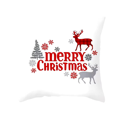 45Cm Christmas Cushion Cover Pillowcase 2025 Christmas Decorations for Home Ornament Xmas New Year Christmas Decor 2026 Noel